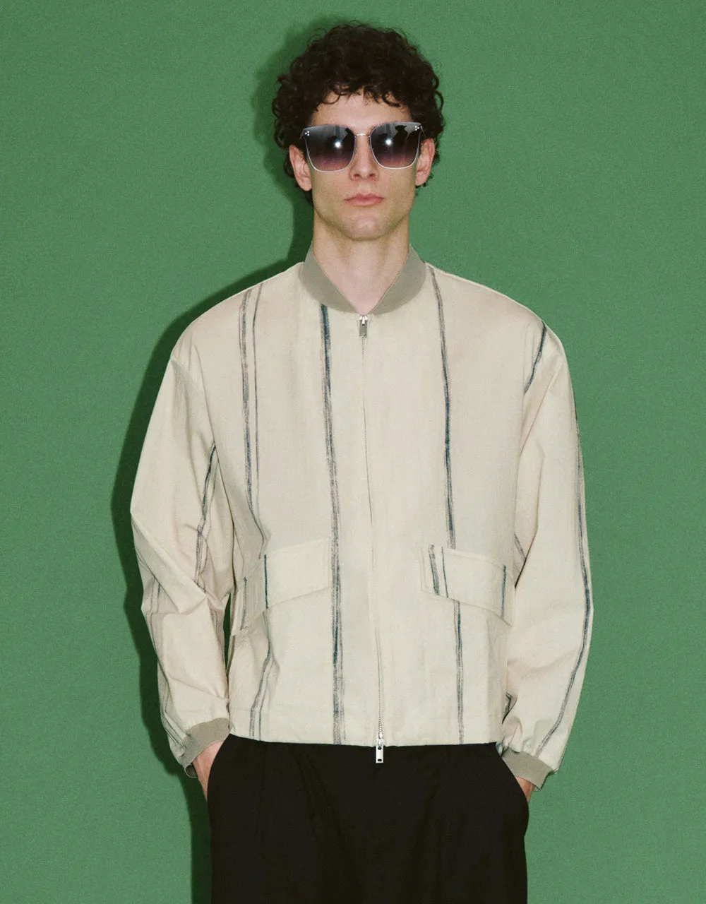 Zipper Front Straight Jacket sold by Urban Revivo