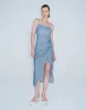 Off-Shoulder Skinny Denim Dress sold by Urban Revivo