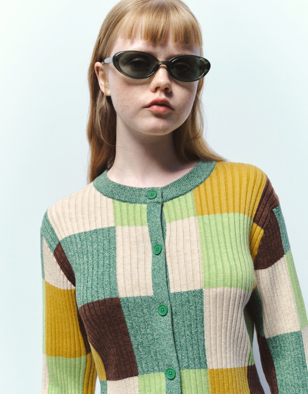 Colorblocks Crew Neck Knitted Cardigan sold by Urban Revivo product image thumbnail 5