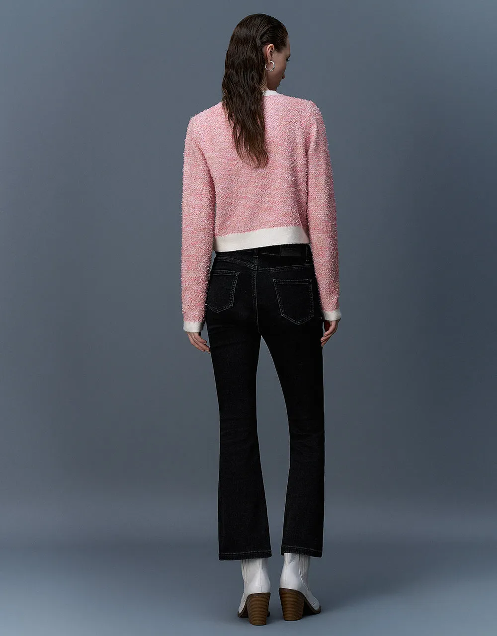 Crew Neck Knitted Cardigan sold by Urban Revivo product image thumbnail 4