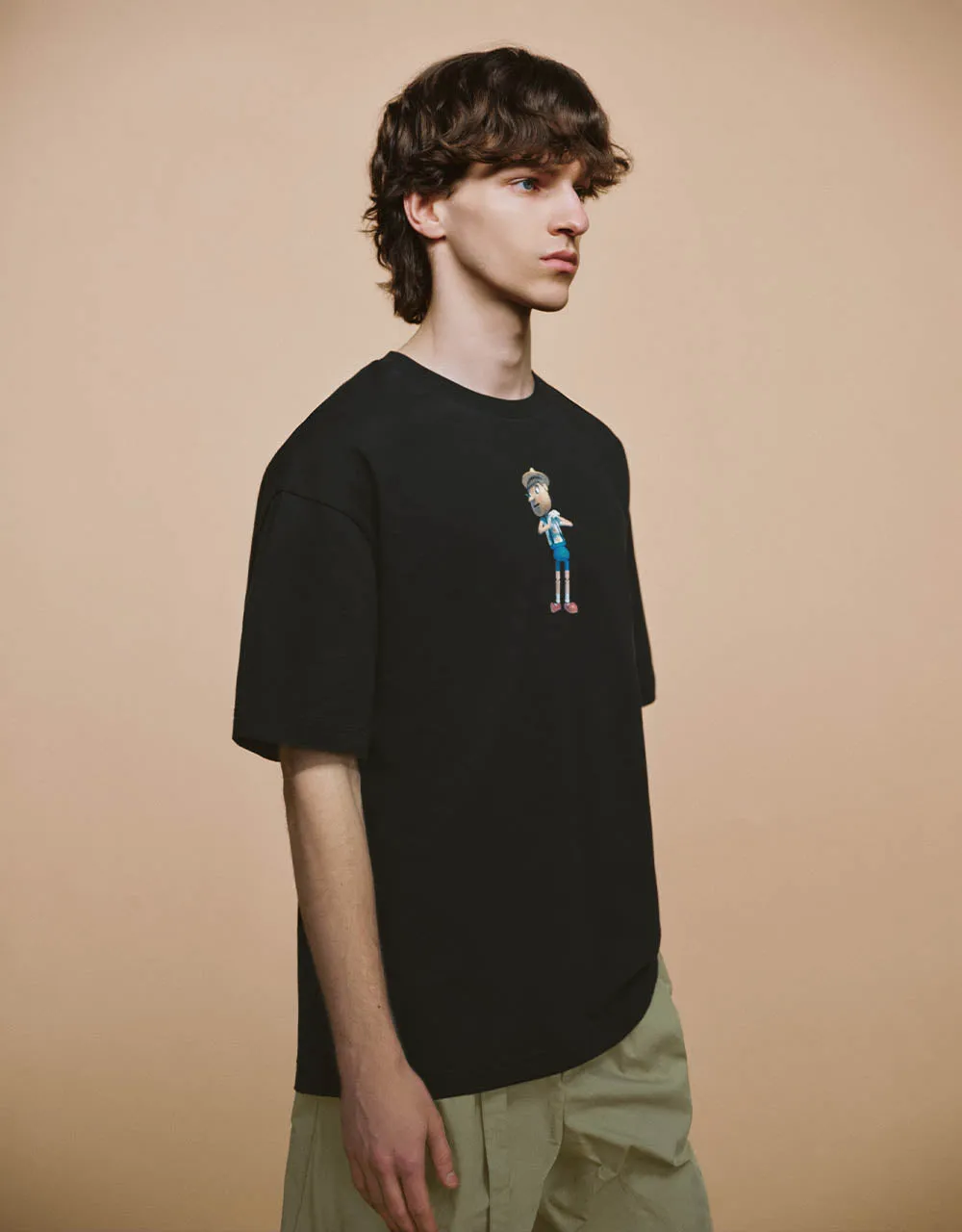 Printed Crew Neck Straight T-Shirt sold by Urban Revivo product image thumbnail 3