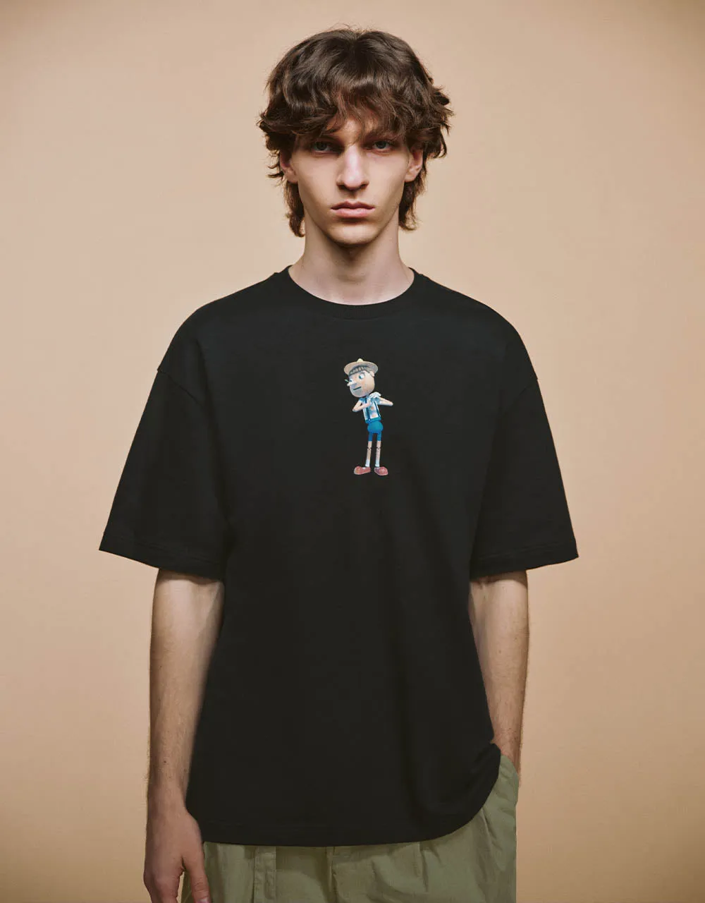 Printed Crew Neck Straight T-Shirt sold by Urban Revivo