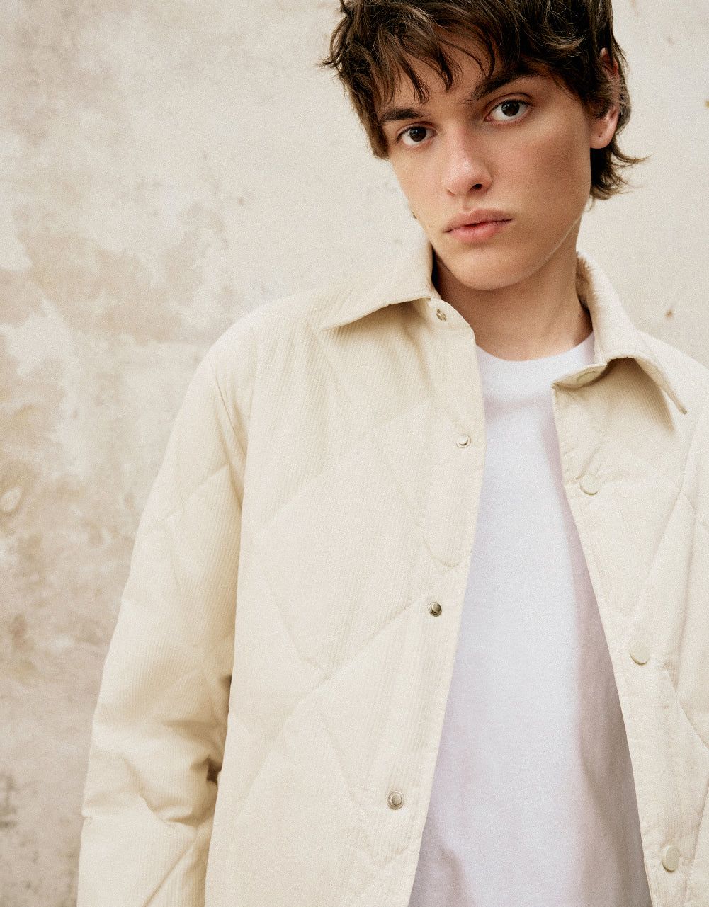 Drop Shoulder Sleeve Straight Padded Coat sold by Urban Revivo product image thumbnail 3