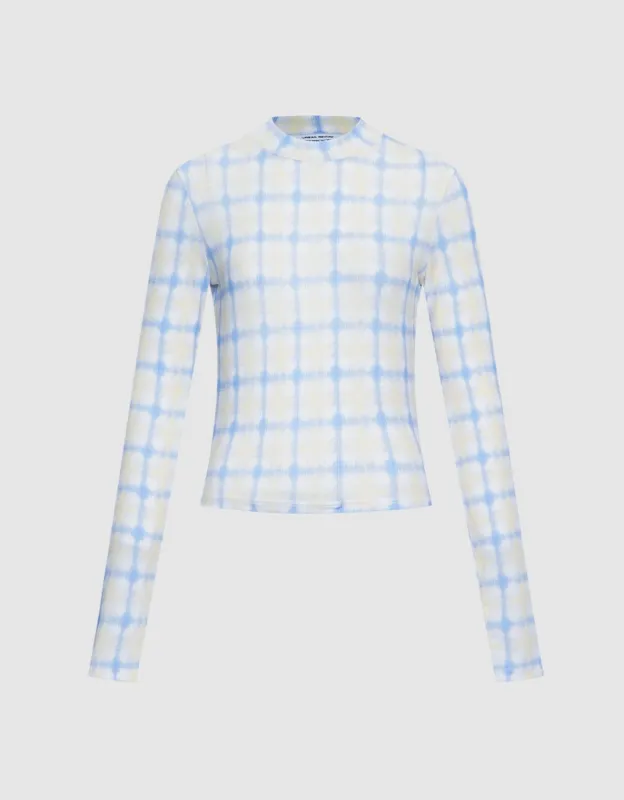 Plaid Knited T-Shirt made by Urban Revivo