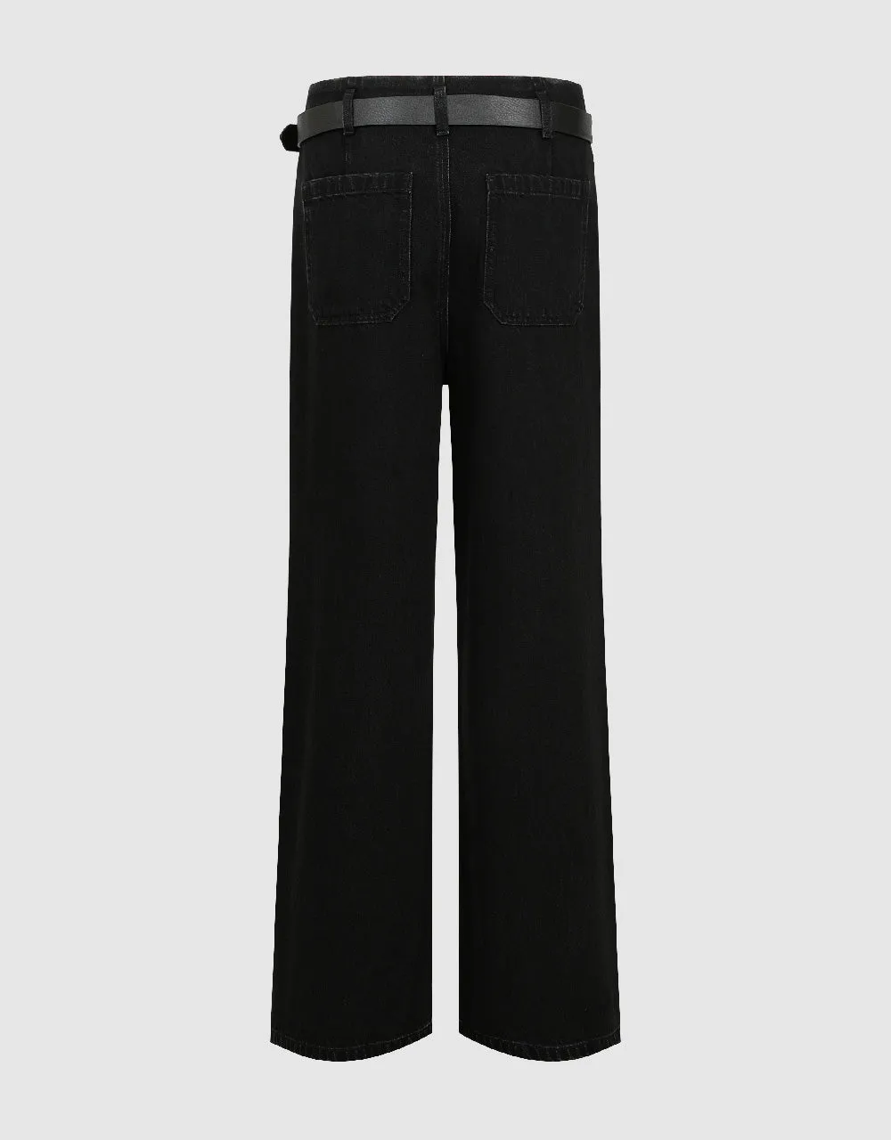 Straight Jeans With Belt sold by Urban Revivo product image thumbnail 3