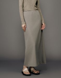 Elastic Waist Maxi Straight Knitted Skirt sold by Urban Revivo