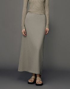 Elastic Waist Maxi Straight Knitted Skirt sold by Urban Revivo