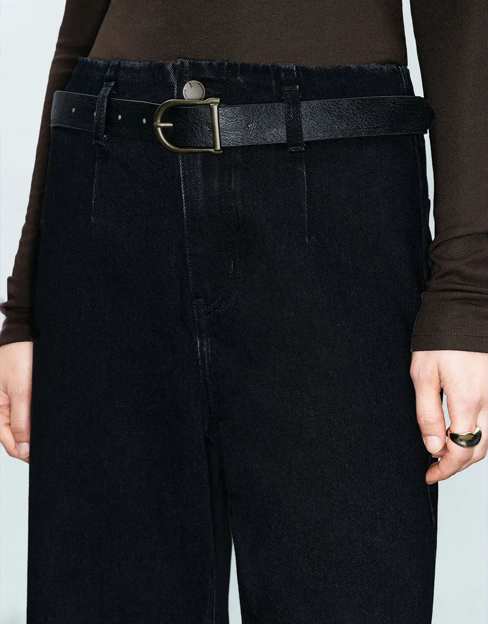 Straight Jeans With Belt sold by Urban Revivo product image thumbnail 5