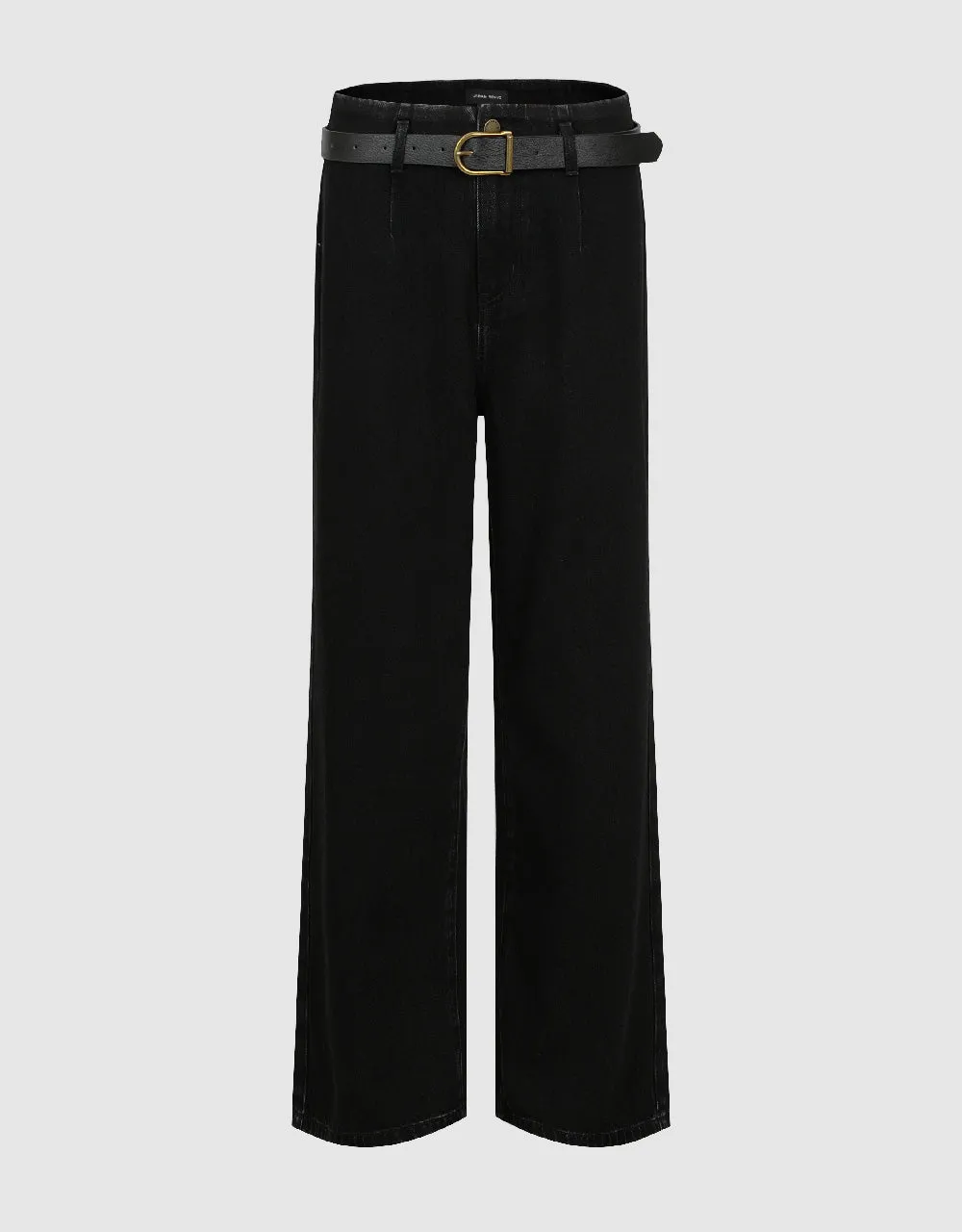 Straight Jeans With Belt sold by Urban Revivo
