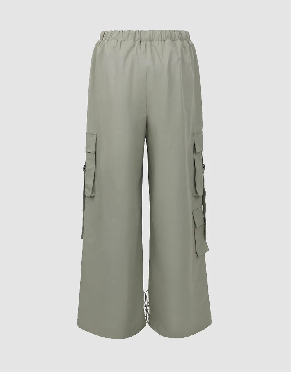 Elastic Waist Wide-Leg Pants sold by Urban Revivo product image thumbnail 3