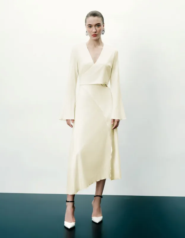 Surplice Front Skater Dress sold by Urban Revivo