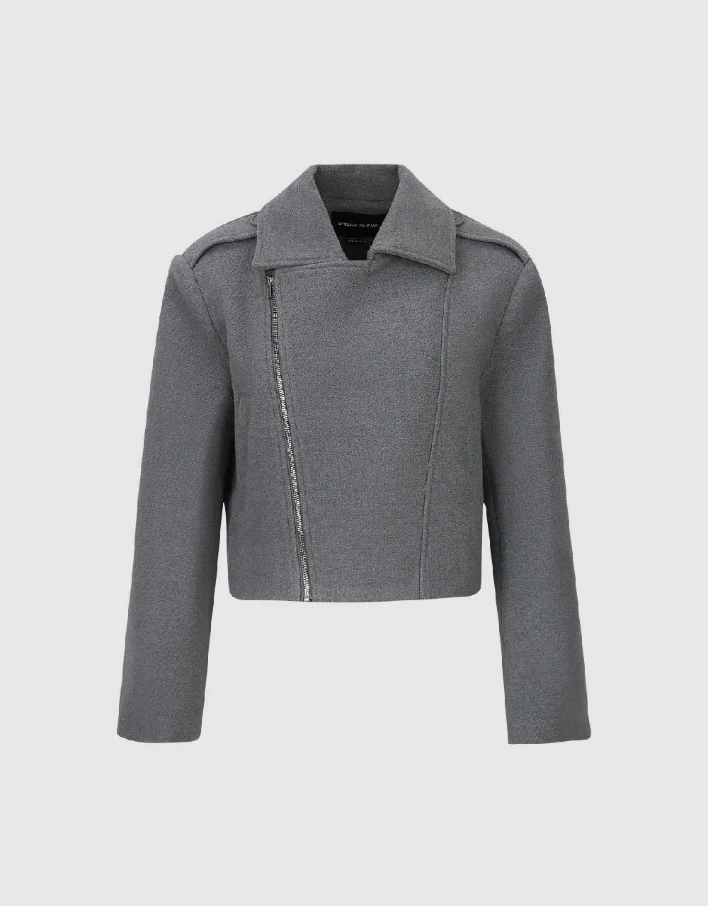 Zipper Side Notch Lapel Jacket sold by Urban Revivo product image thumbnail 2