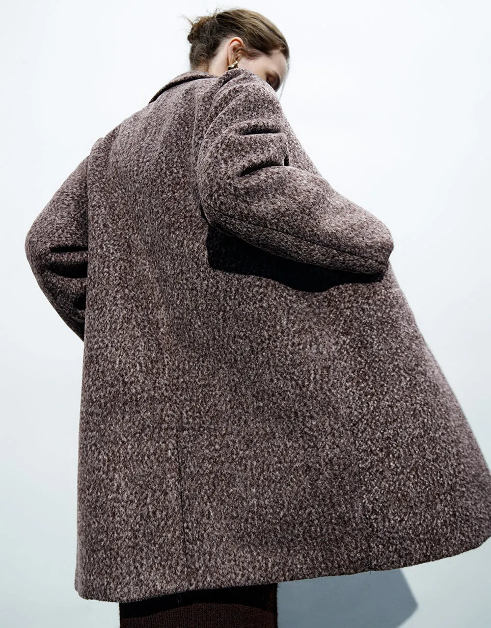 Double Breasted Longline Straight Coat sold by Urban Revivo product image thumbnail 5