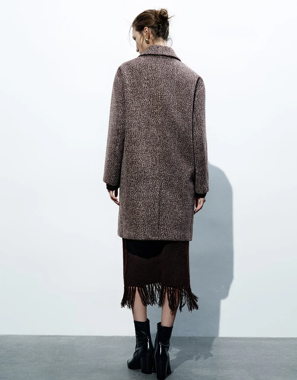 Double Breasted Longline Straight Coat sold by Urban Revivo product image thumbnail 4