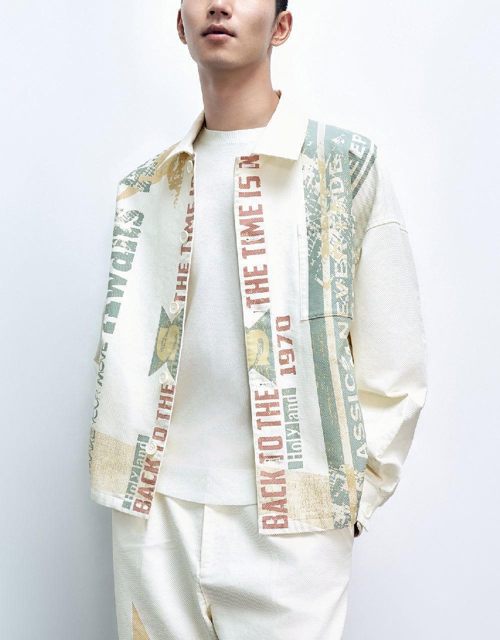 Printed Button Up Jacket sold by Urban Revivo product image thumbnail 2