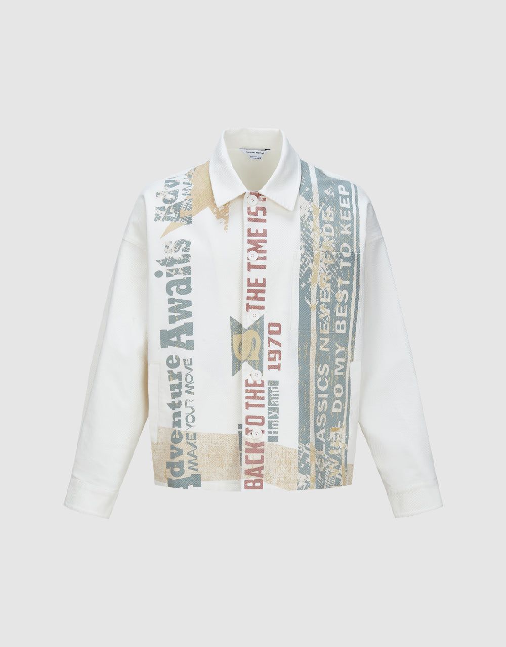 Printed Button Up Jacket sold by Urban Revivo