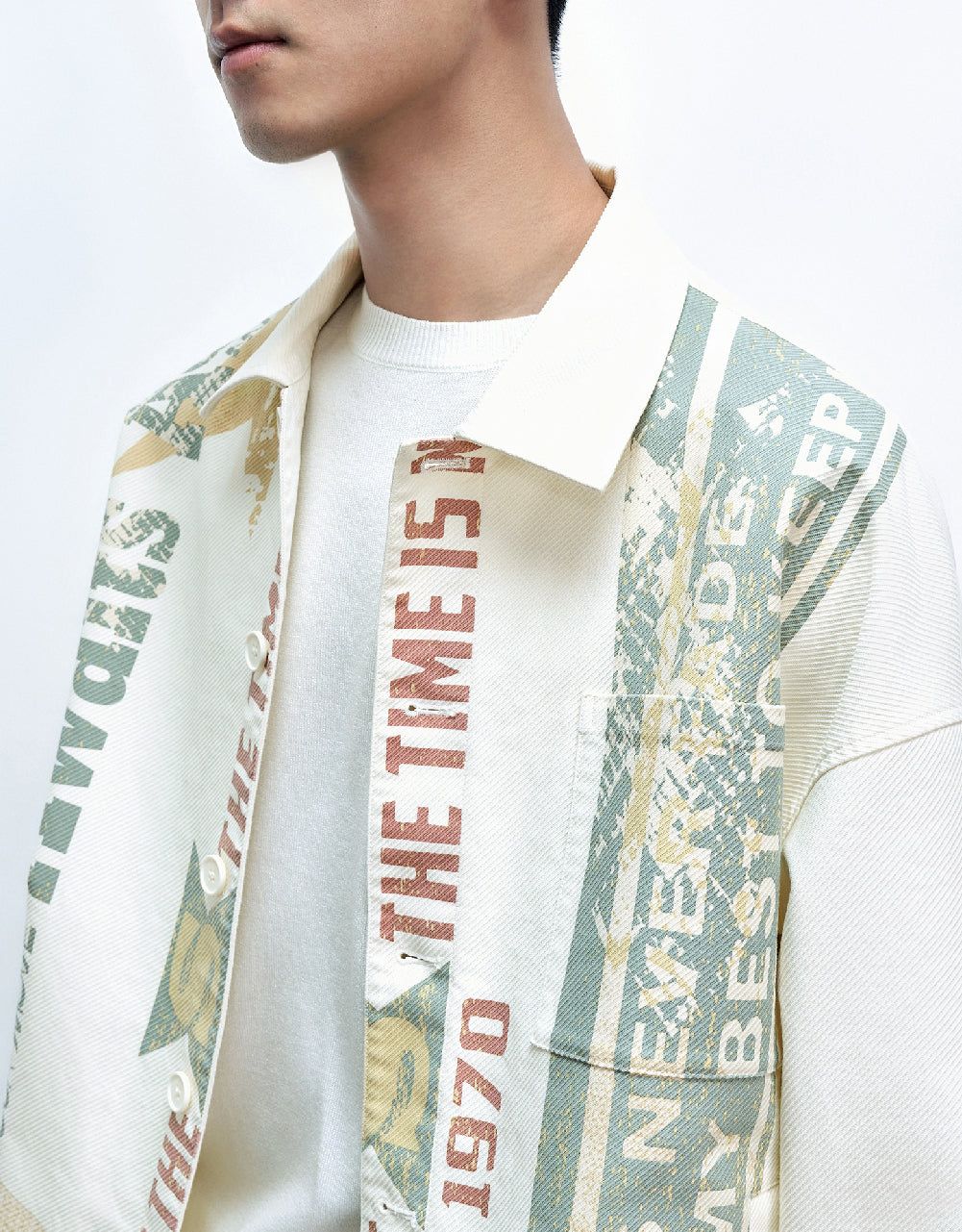 Printed Button Up Jacket sold by Urban Revivo product image thumbnail 5