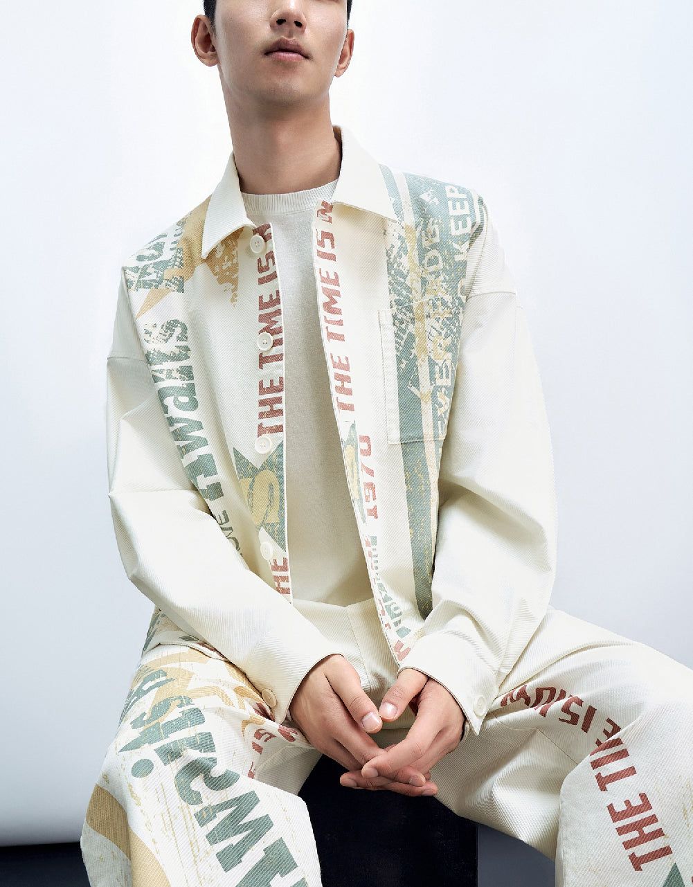 Printed Button Up Jacket sold by Urban Revivo product image thumbnail 3