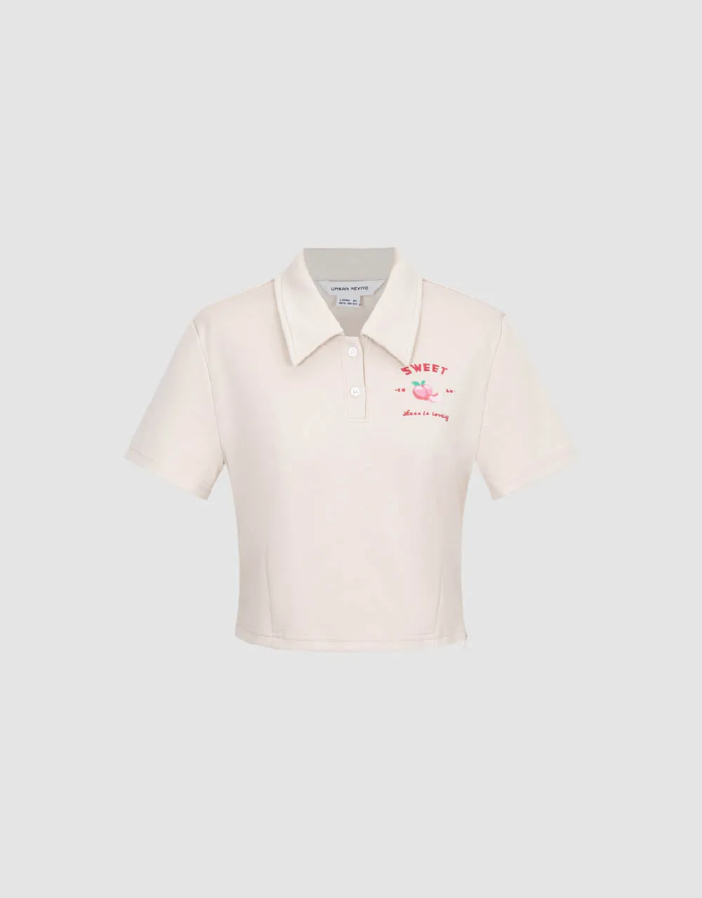 Fruit Printed Skinny Polo T-Shirt sold by Urban Revivo