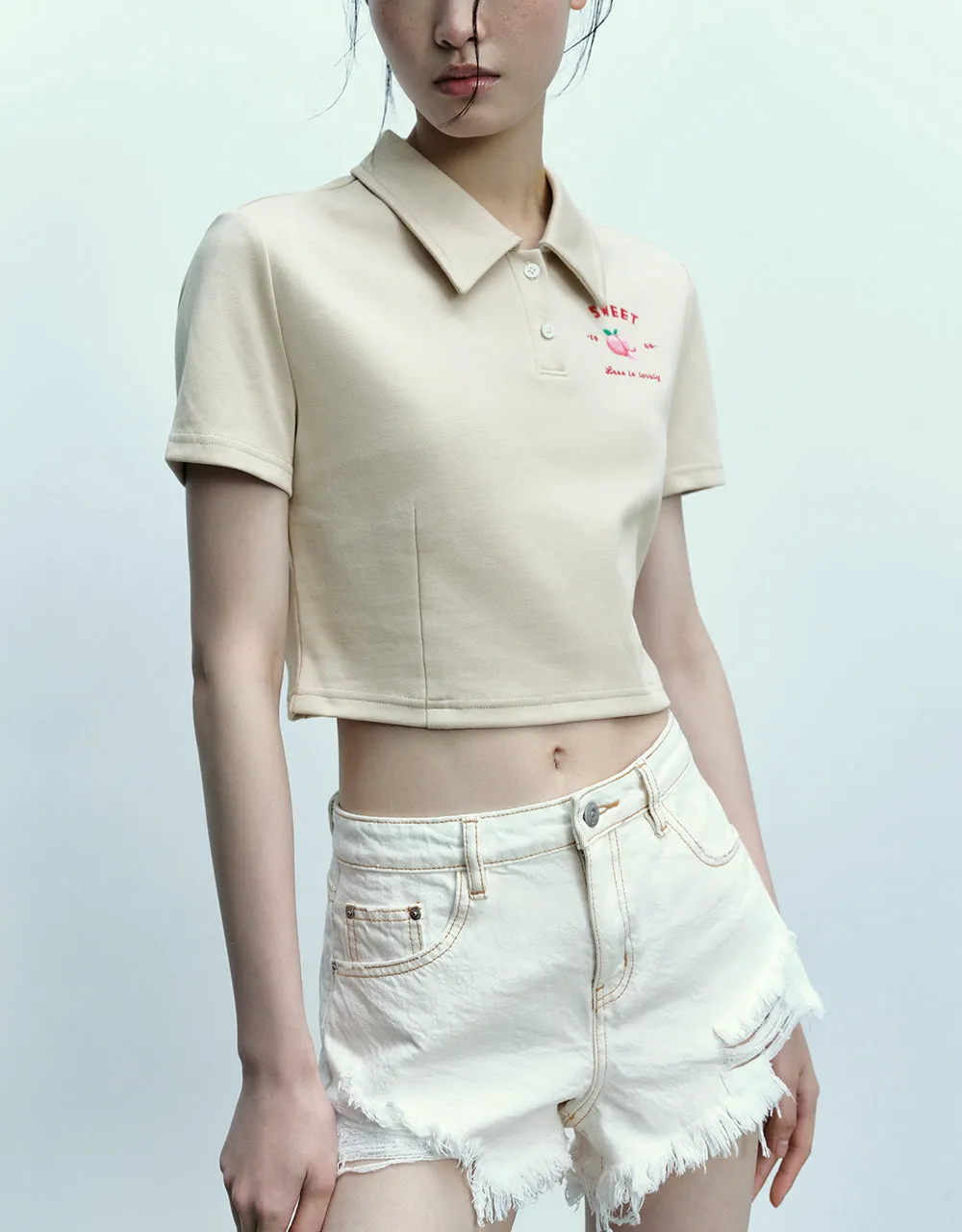 Fruit Printed Skinny Polo T-Shirt sold by Urban Revivo product image thumbnail 3