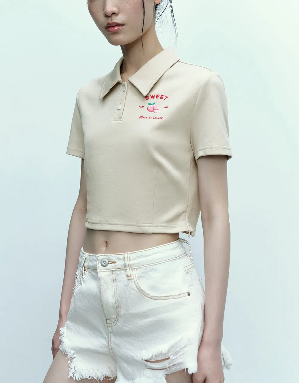 Fruit Printed Skinny Polo T-Shirt sold by Urban Revivo product image thumbnail 2