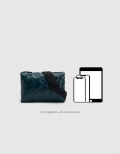 Embossed Vegan Leather Crossbody Bag sold by Urban Revivo