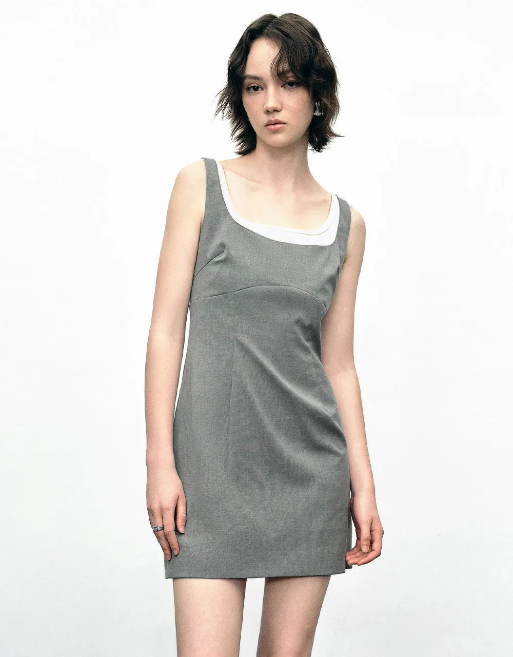 2 In 1 Sleeveless U Neck A-Line Dress sold by Urban Revivo