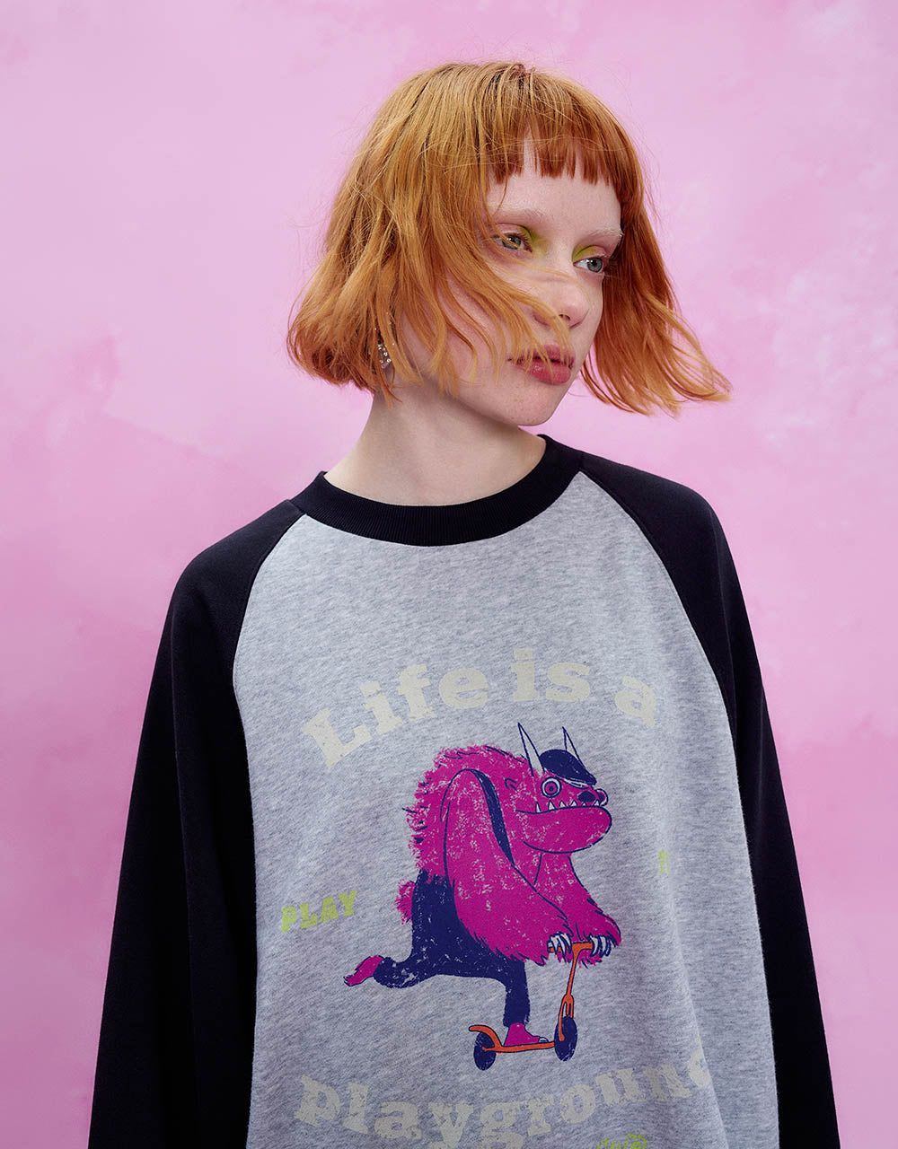 Printed Raglan Sleeve Straight Dress sold by Urban Revivo product image thumbnail 5