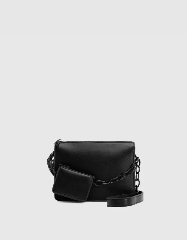 Vegan Leather Crossbody Bag With Pouch sold by Urban Revivo
