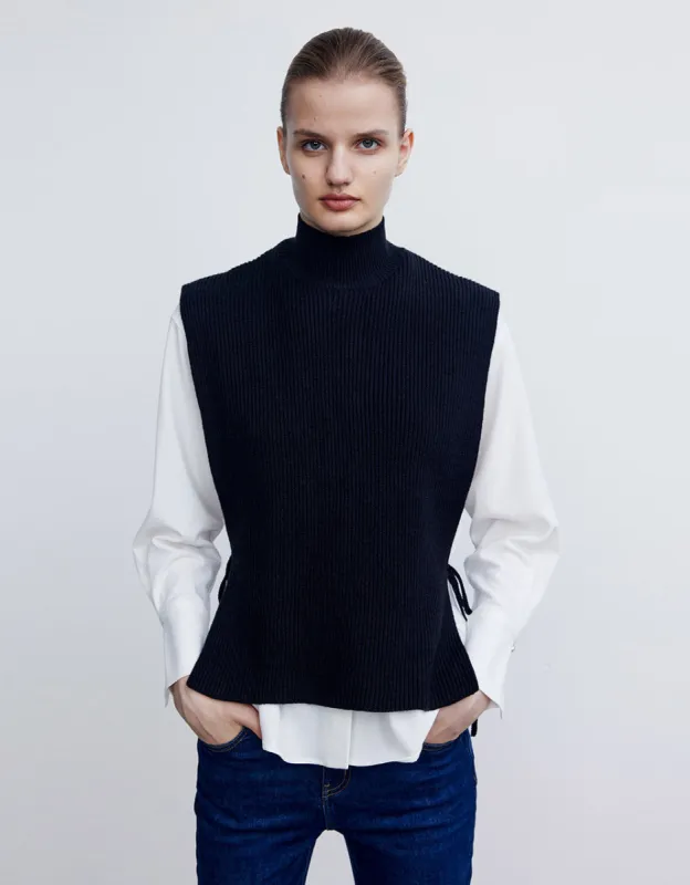 Tie Side Sweater Vest sold by Urban Revivo