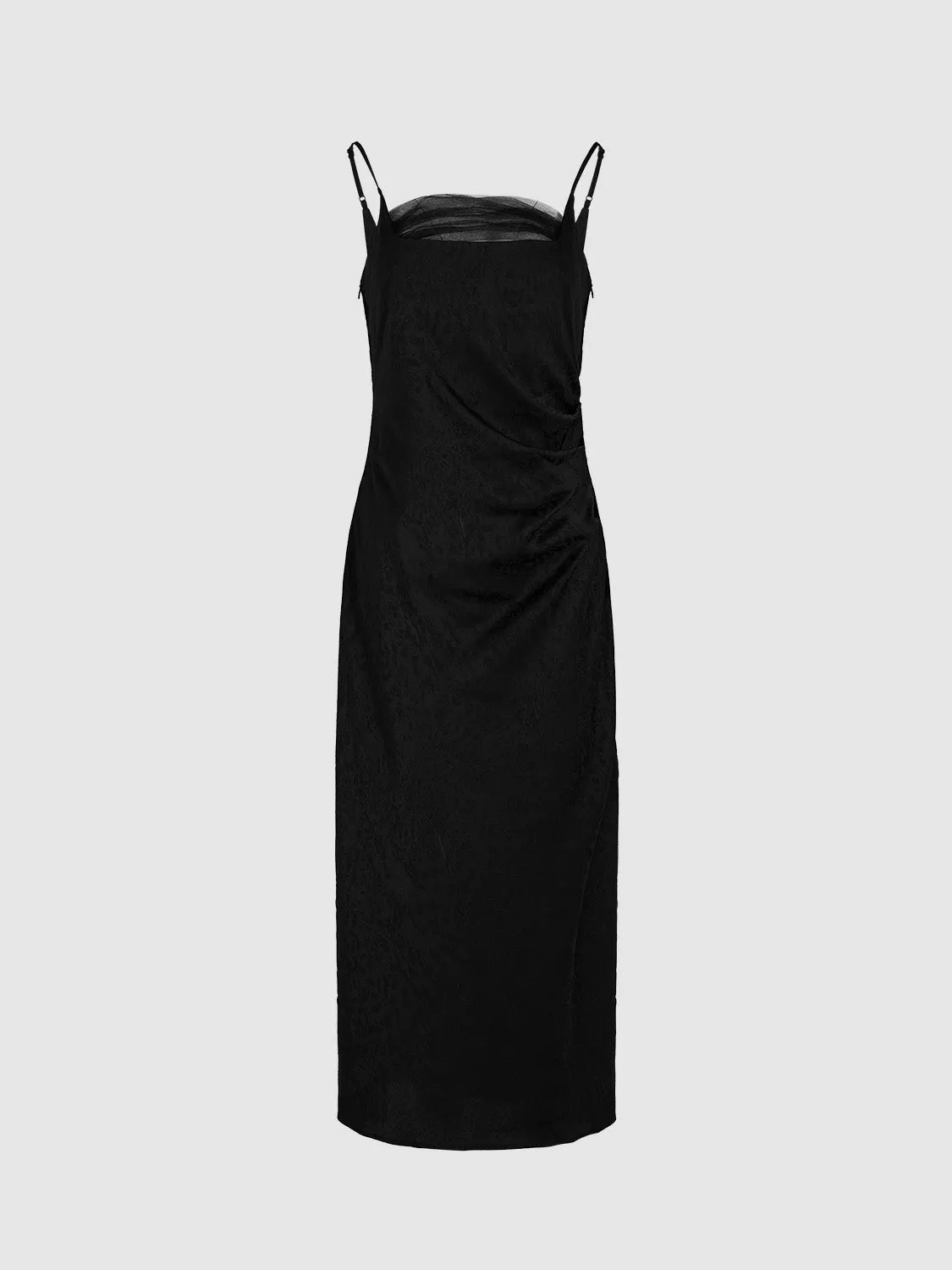 Square-cut Collar Straight Cami Dress sold by Urban Revivo product image thumbnail 2