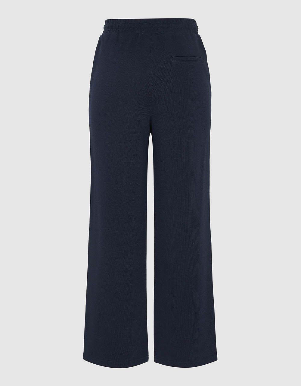 Drawstring Waist Knitted Wide-Leg Pants sold by Urban Revivo product image thumbnail 3