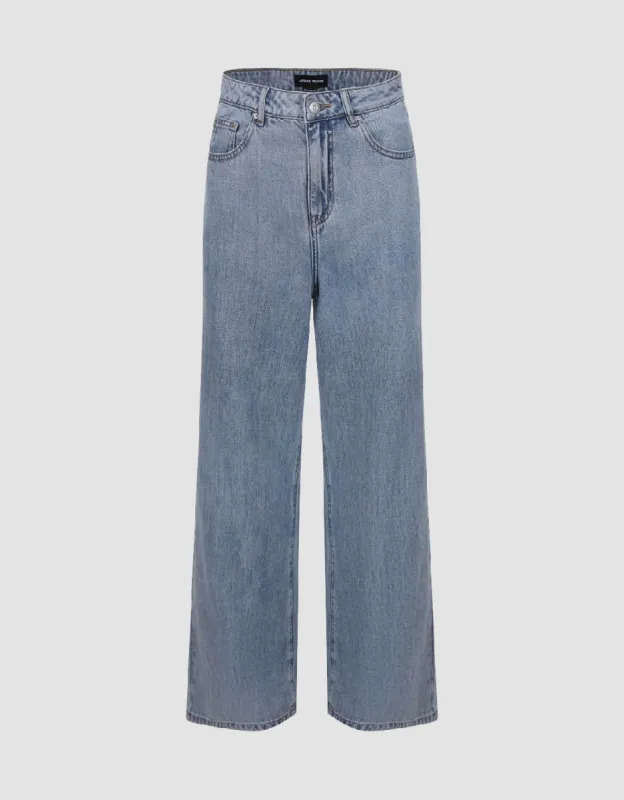 Wide-Leg Jeans sold by Urban Revivo