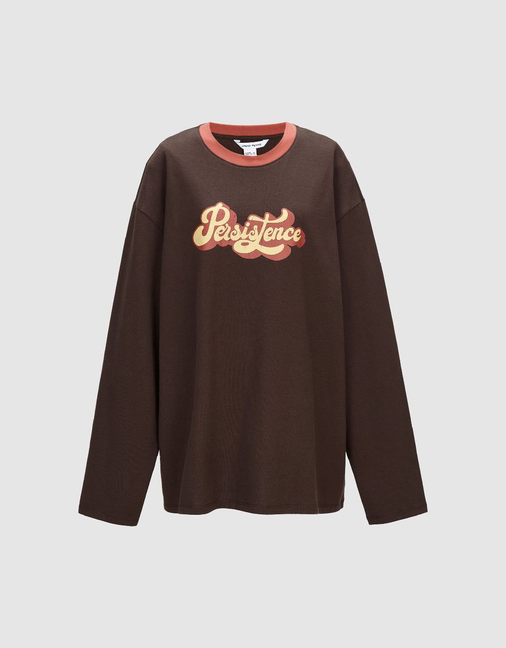 Letter Printed Crew Neck Loose T-Shirt sold by Urban Revivo product image thumbnail 2