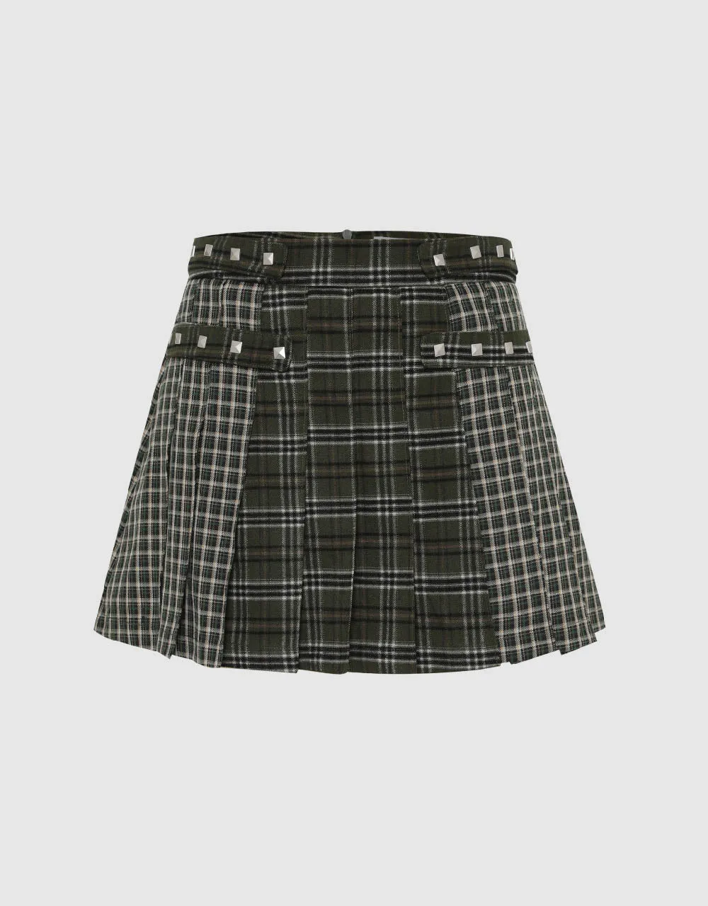 Plaid Mini A-Line Skirt sold by Urban Revivo