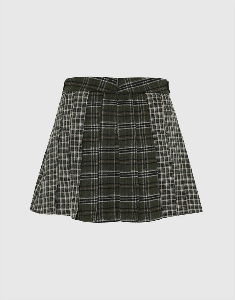 Plaid Mini A-Line Skirt sold by Urban Revivo product image thumbnail 3