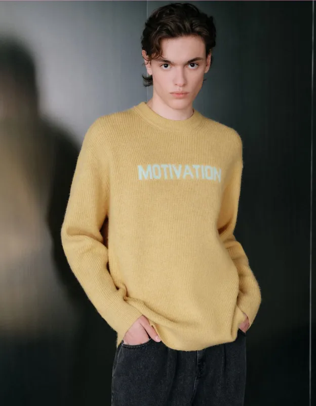 Letter Printed Knitted T-Shirt sold by Urban Revivo