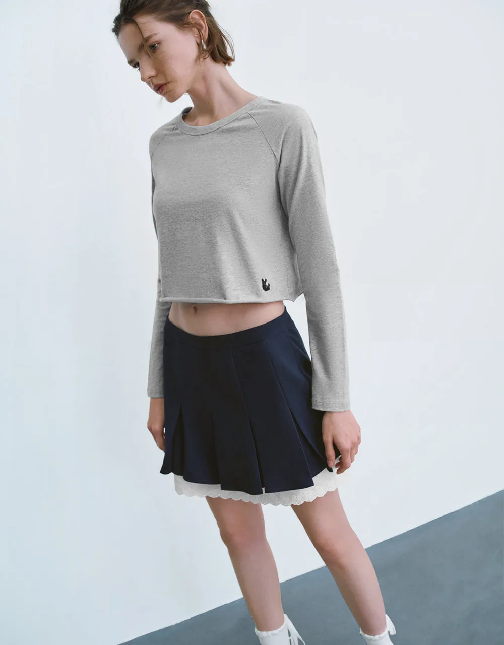 Crew Neck Straight T-Shirt sold by Urban Revivo product image thumbnail 3