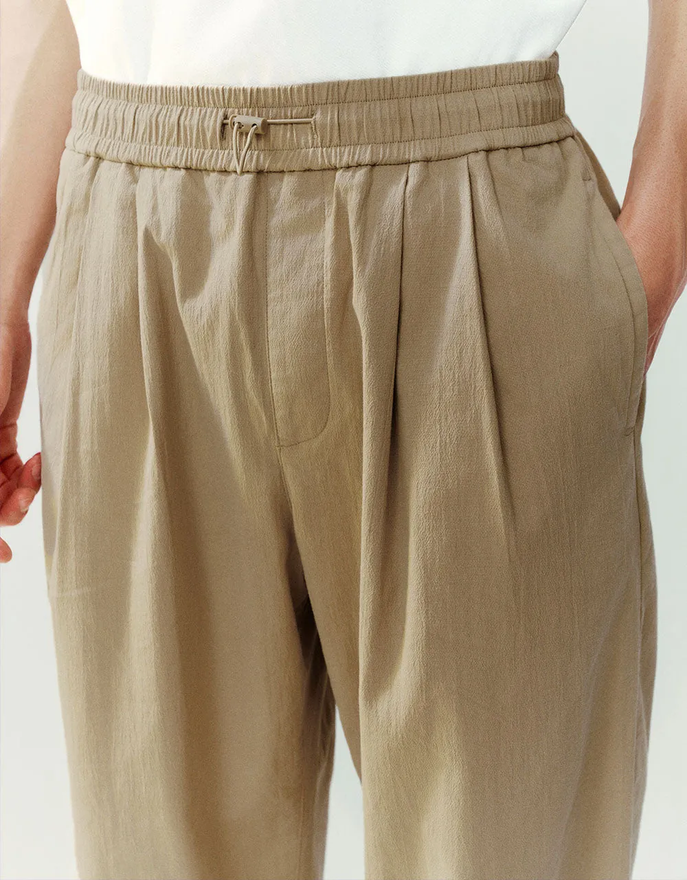 Elastic Waist Wide-Leg Pants sold by Urban Revivo product image thumbnail 5