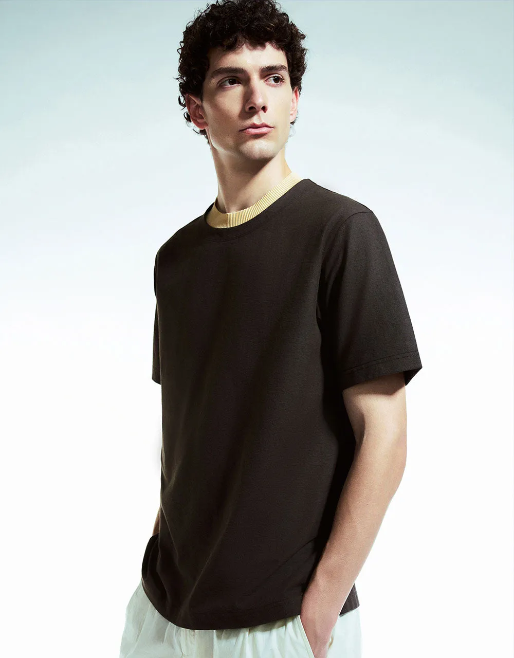 Crew Neck Loose T-Shirt sold by Urban Revivo product image thumbnail 3