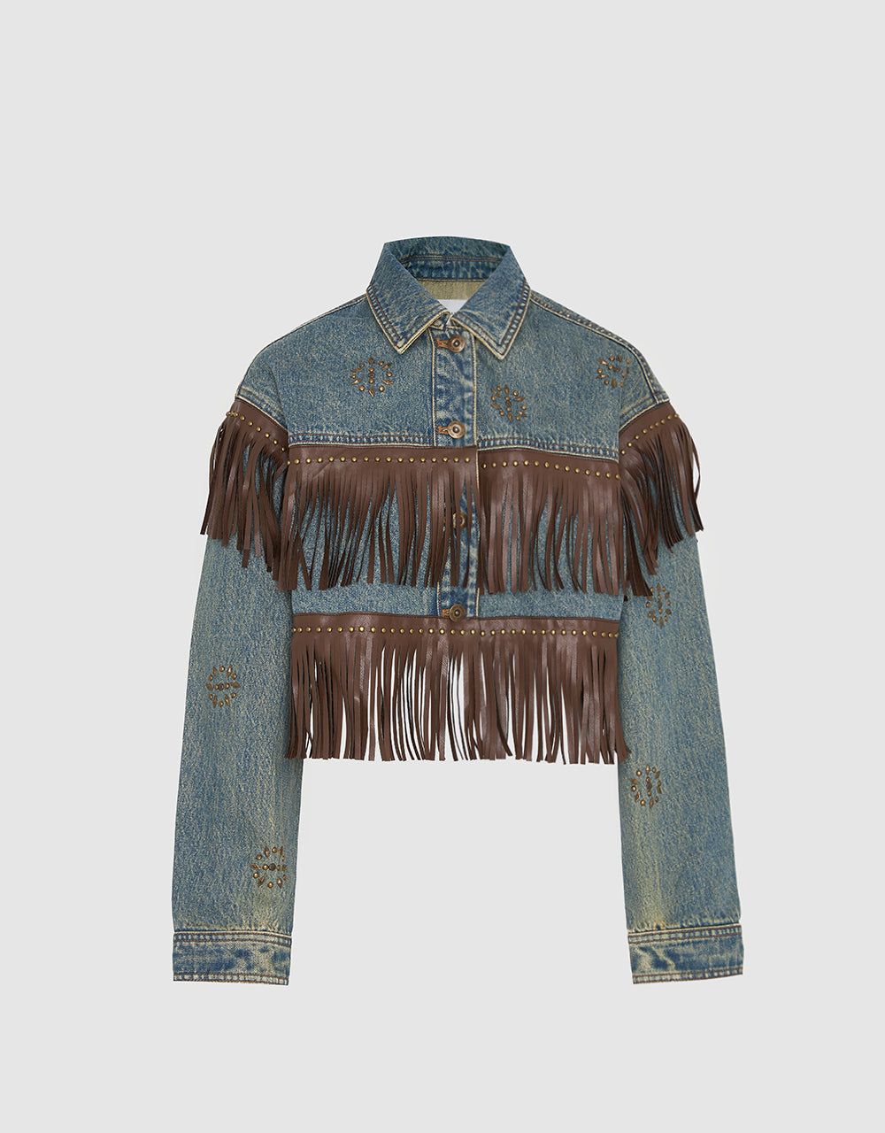 Cropped Denim Jacket sold by Urban Revivo product image thumbnail 2