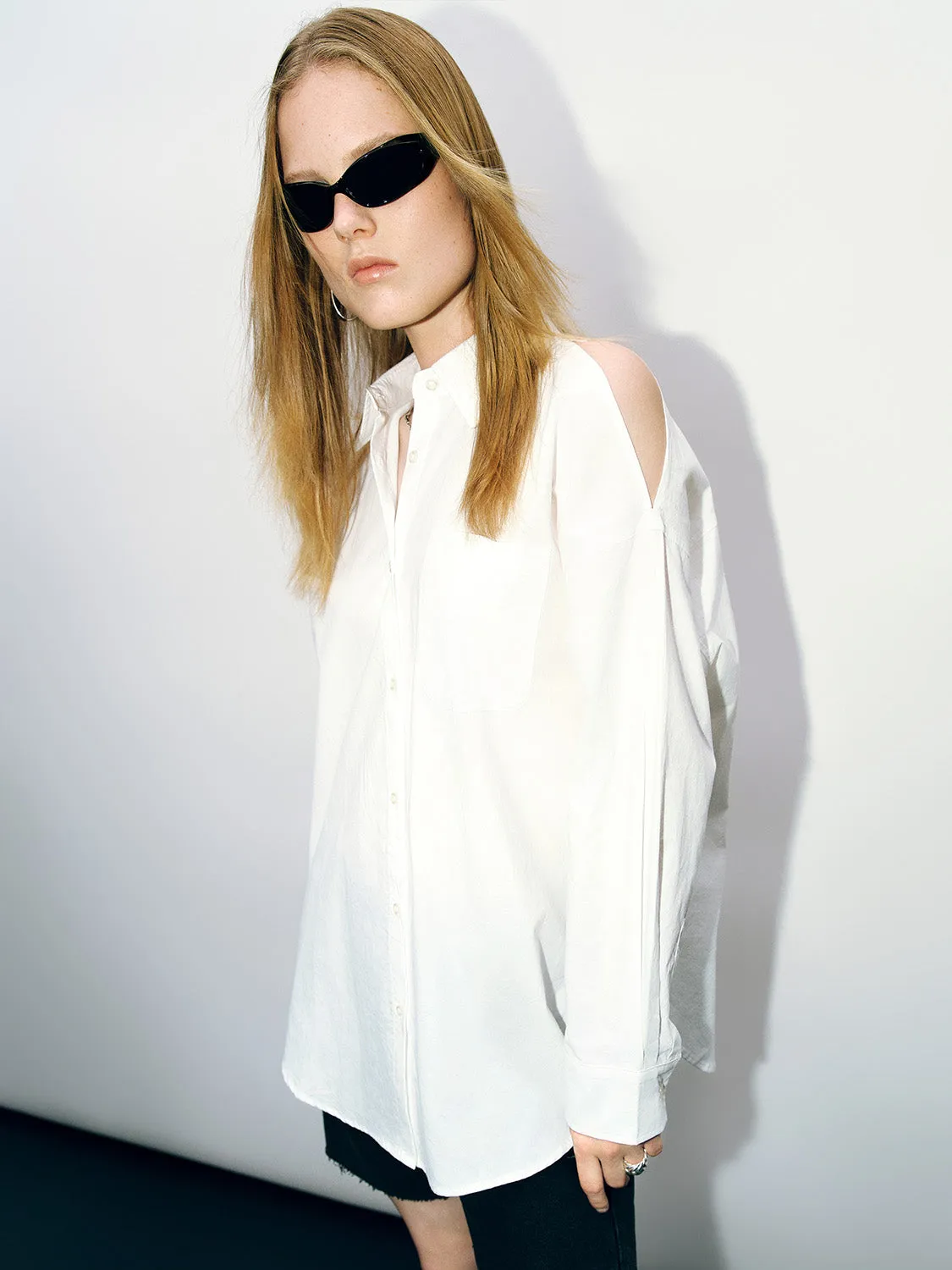 Button Up Loose Shirt sold by Urban Revivo product image thumbnail 3