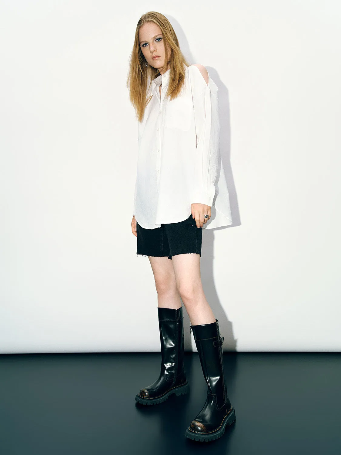 Button Up Loose Shirt sold by Urban Revivo product image thumbnail 5