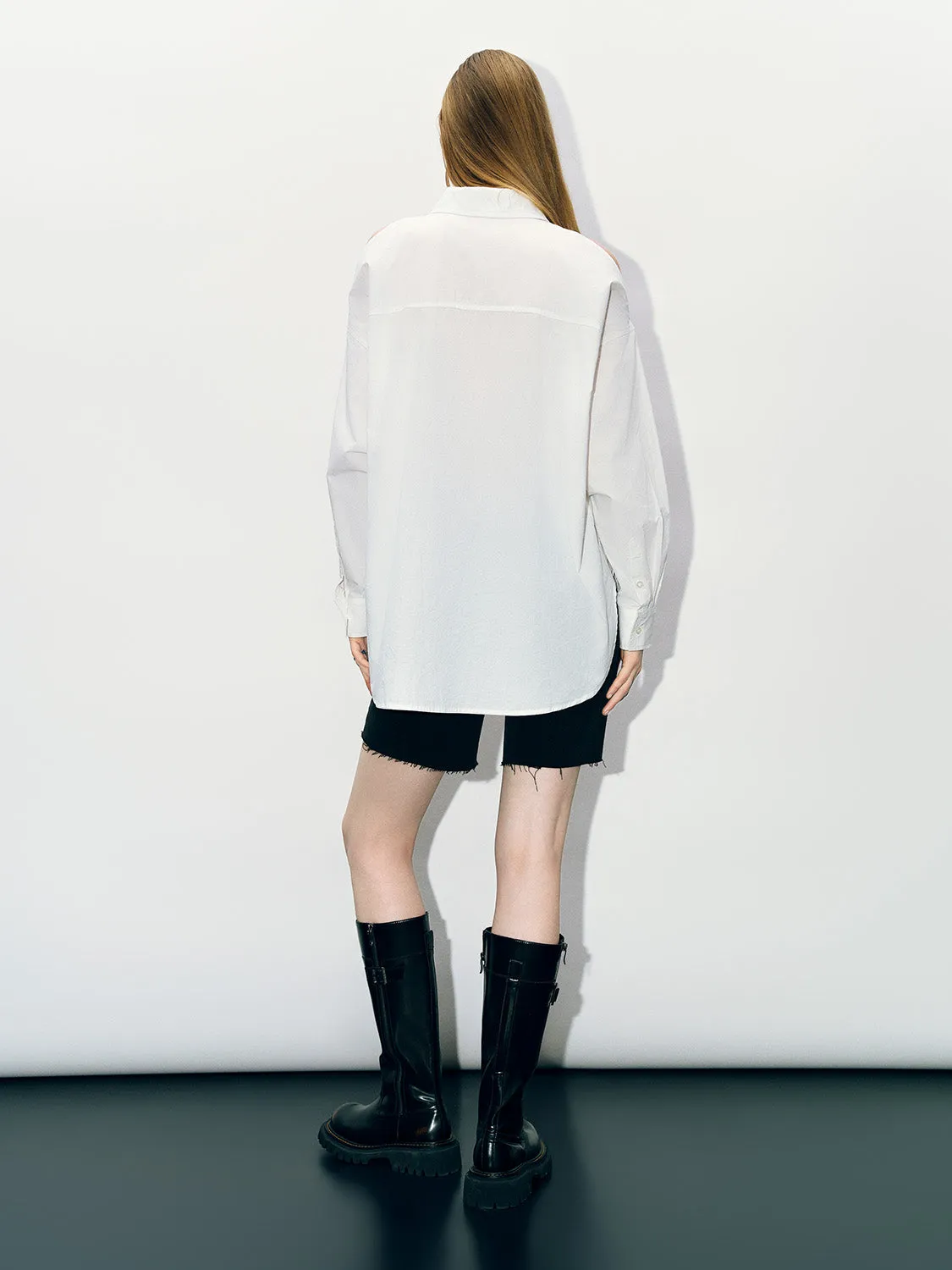 Button Up Loose Shirt sold by Urban Revivo product image thumbnail 4