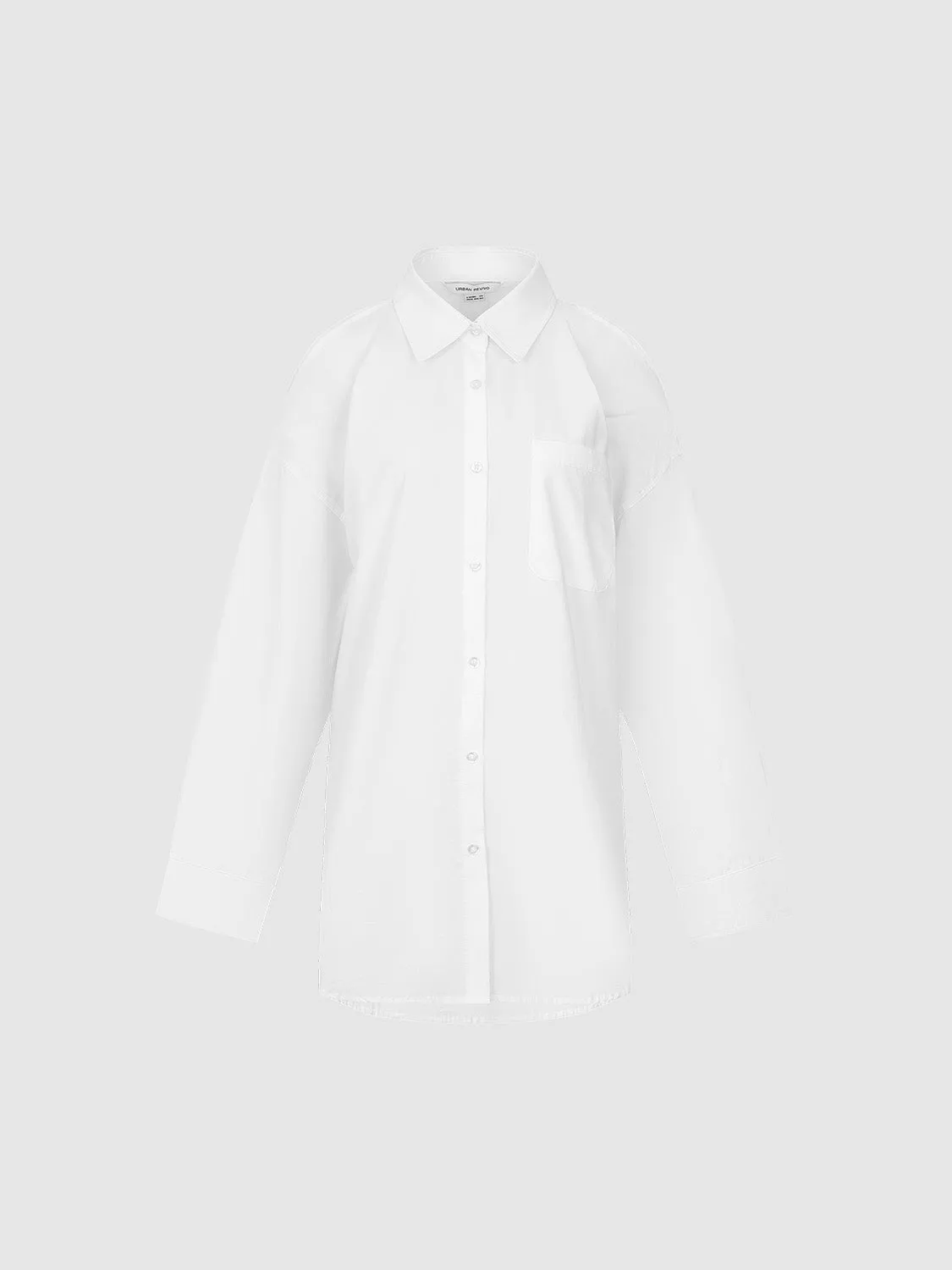 Button Up Loose Shirt sold by Urban Revivo product image thumbnail 2