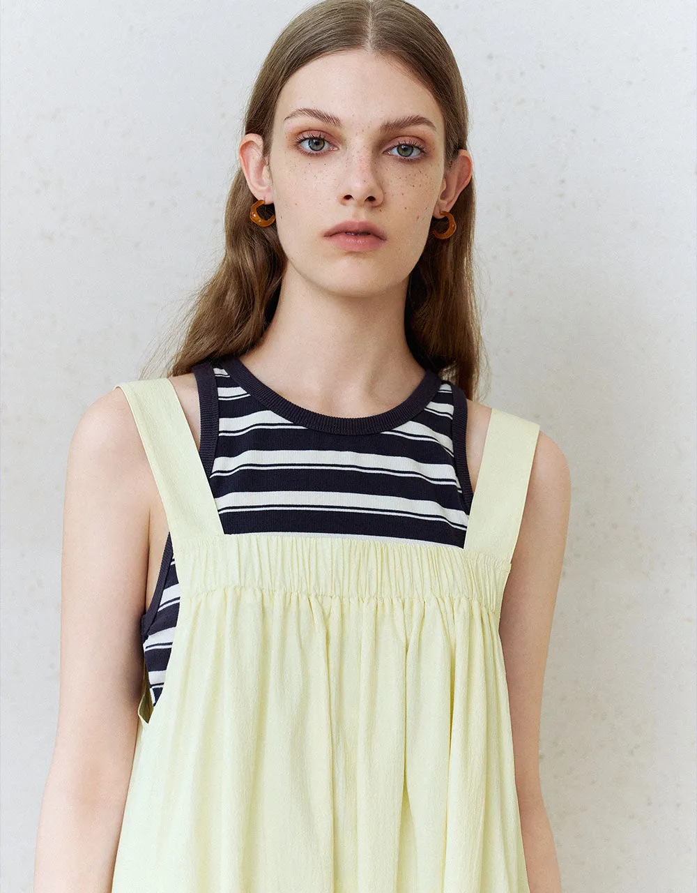 Sleeveless Square-cut Collar A-Line Dress sold by Urban Revivo product image thumbnail 4