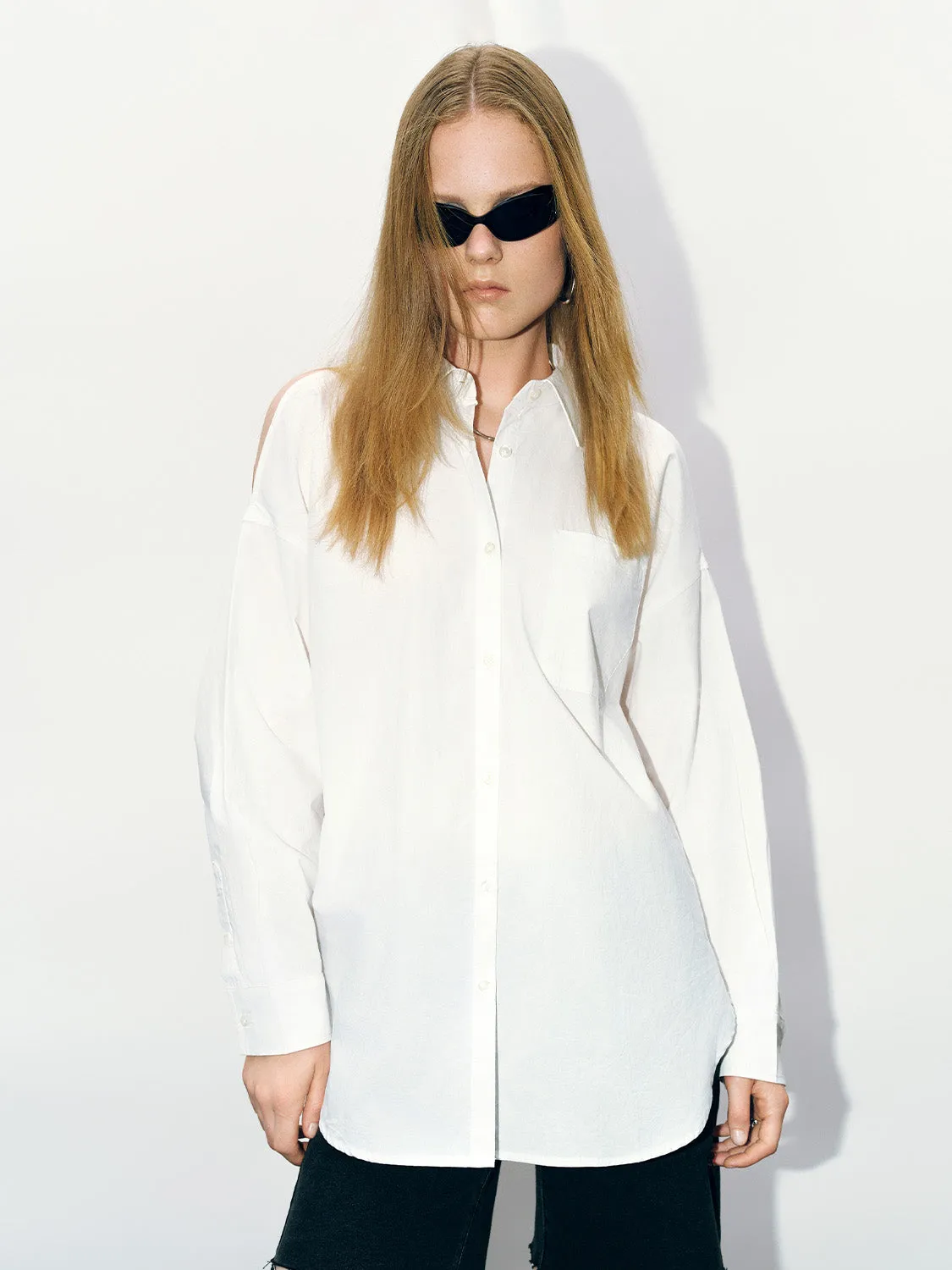 Button Up Loose Shirt sold by Urban Revivo