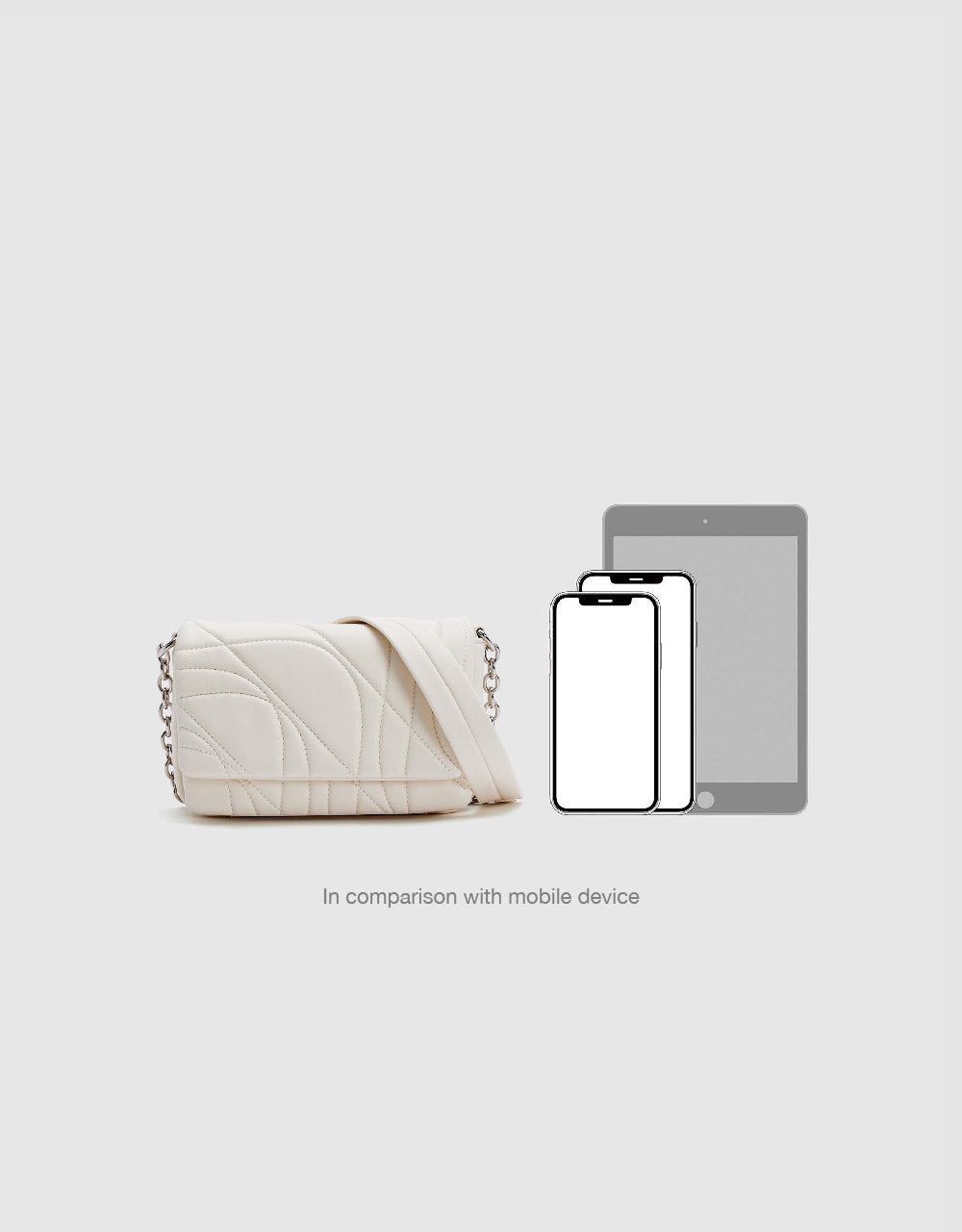 Embossed Vegan Leather Shoulder Bag sold by Urban Revivo product image thumbnail 3