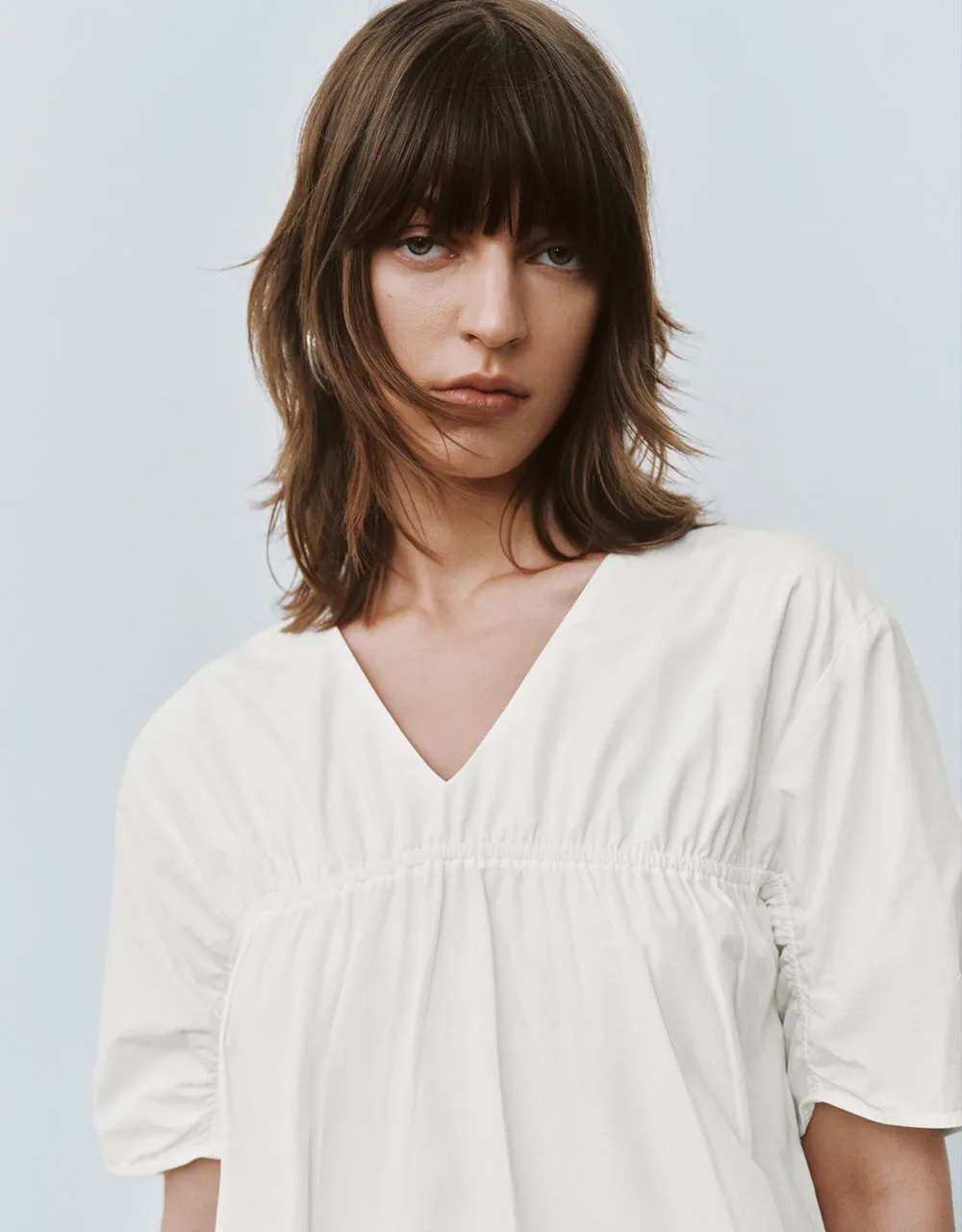 V-Neck Loose Blouse sold by Urban Revivo product image thumbnail 4