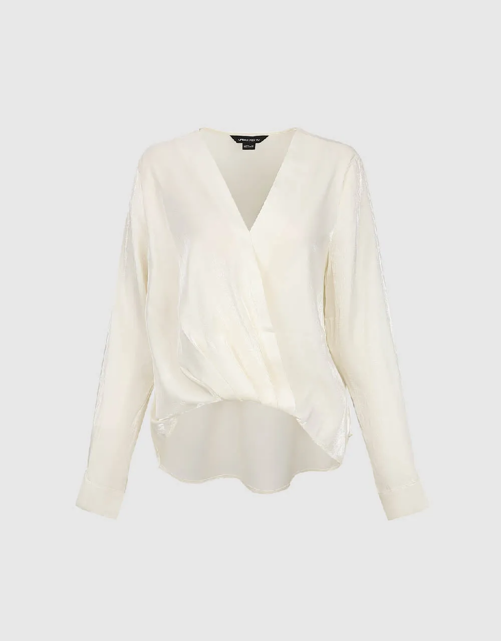 Surplice Front V-Neck Overhead Shirt sold by Urban Revivo product image thumbnail 2